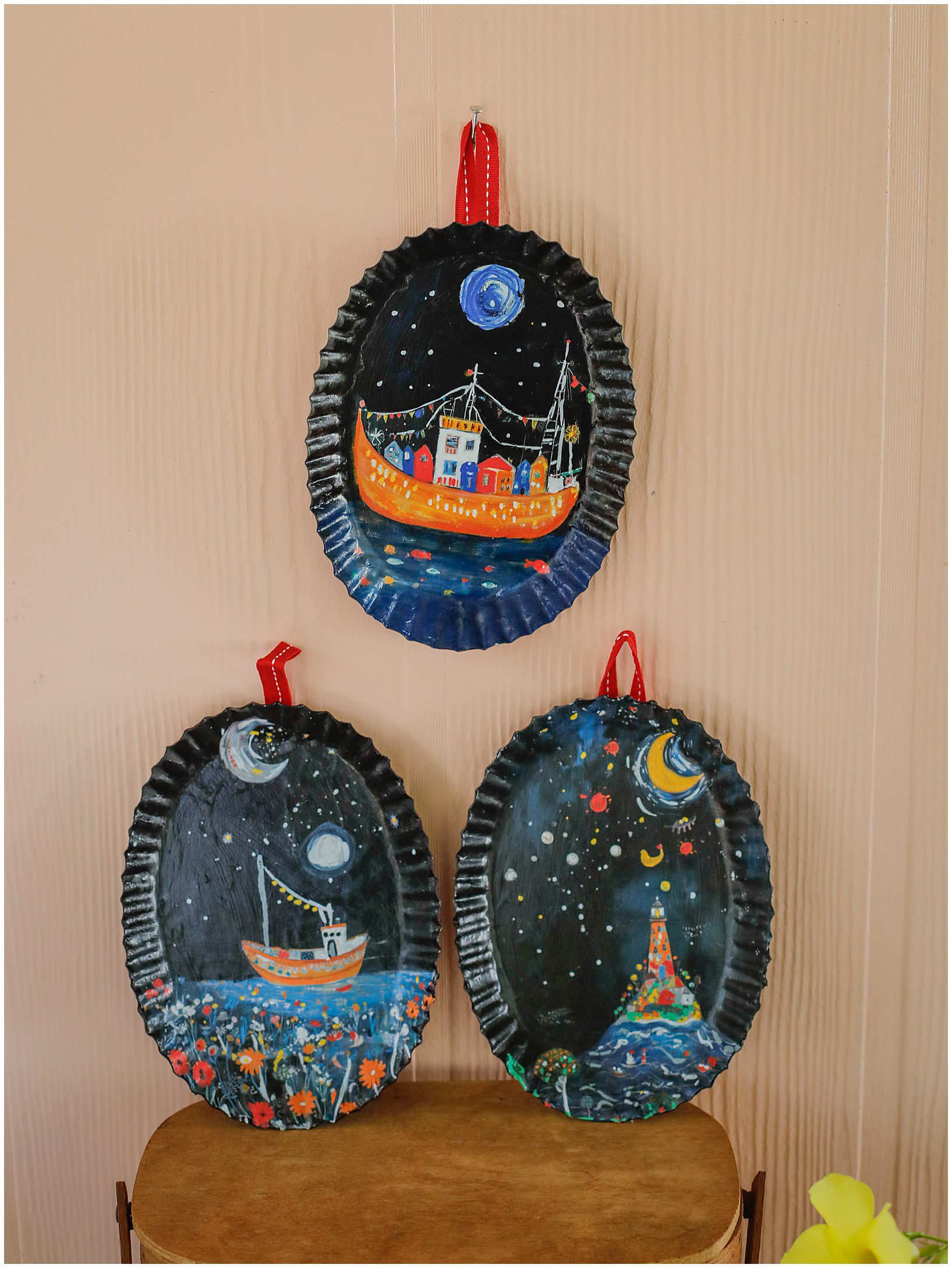 hand painted plates